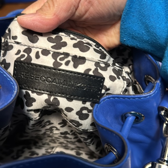 Rebecca Minkoff Blue Leather Backpack/HandBag - Picture 9 of 10
